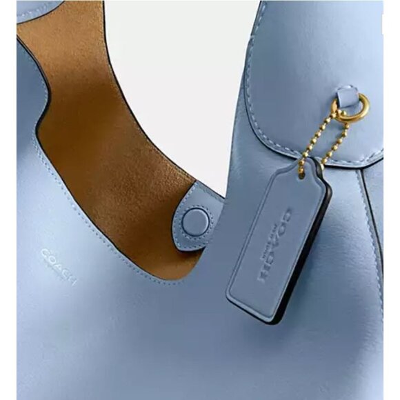 NWT AUTHENTIC COACH LARGE BROOKLYN 39 IN BLUEBELL HOBO HANDBAG - Picture 5 of 9